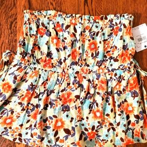 O'Neill strapless peplum top. Size XS. NWT